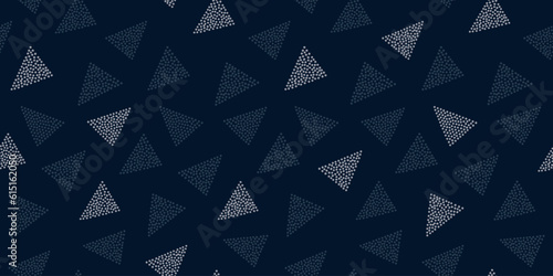 Triangle elements seamless pattern. Vector illustration for card, banner, invitation, social media post, poster, mobile apps, advertising.	