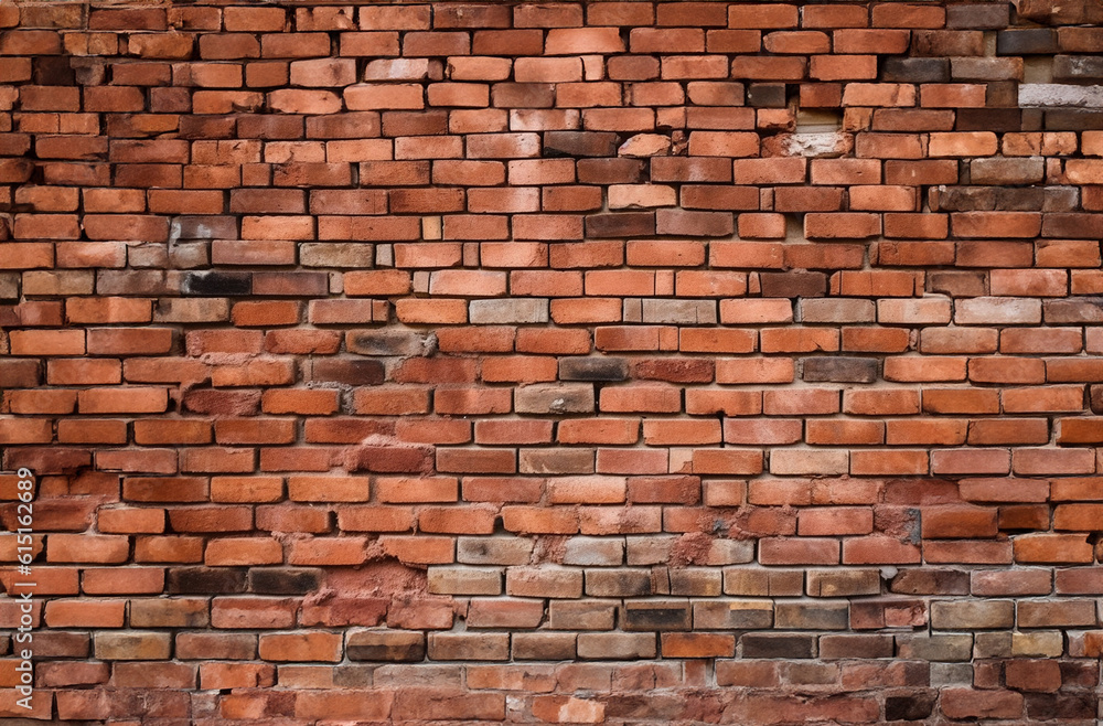 Naklejka premium red brick wall