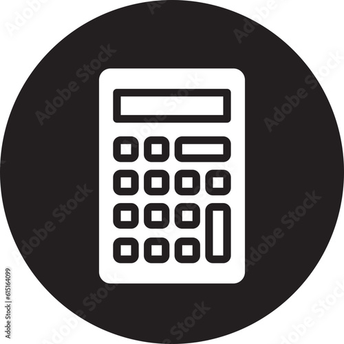 calculator glyph icon