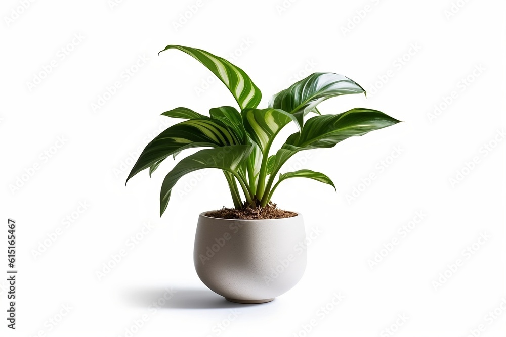 Isolated Potted Houseplant - Indoor Nature and Greenery Concept Isolated Potted Houseplant - Indoor Nature and Greenery Concept
