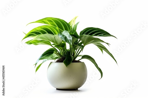 Isolated Potted Houseplant - Indoor Nature and Greenery Concept 