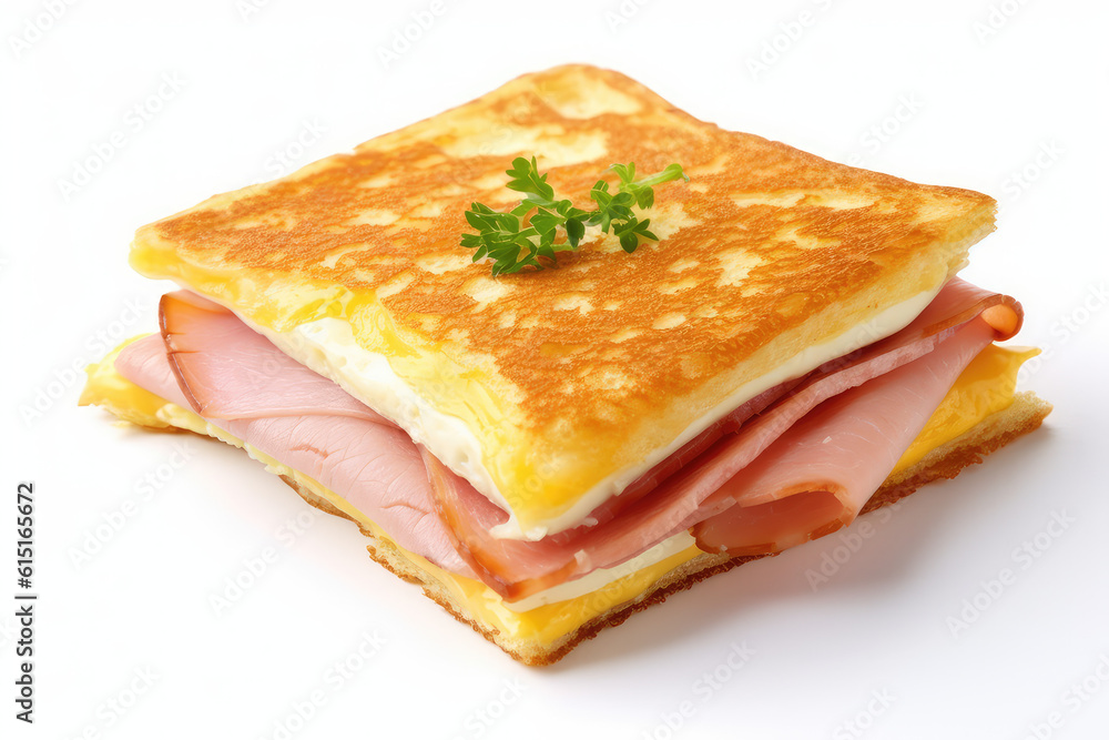 Ham and Cheese Omelette - ai generated