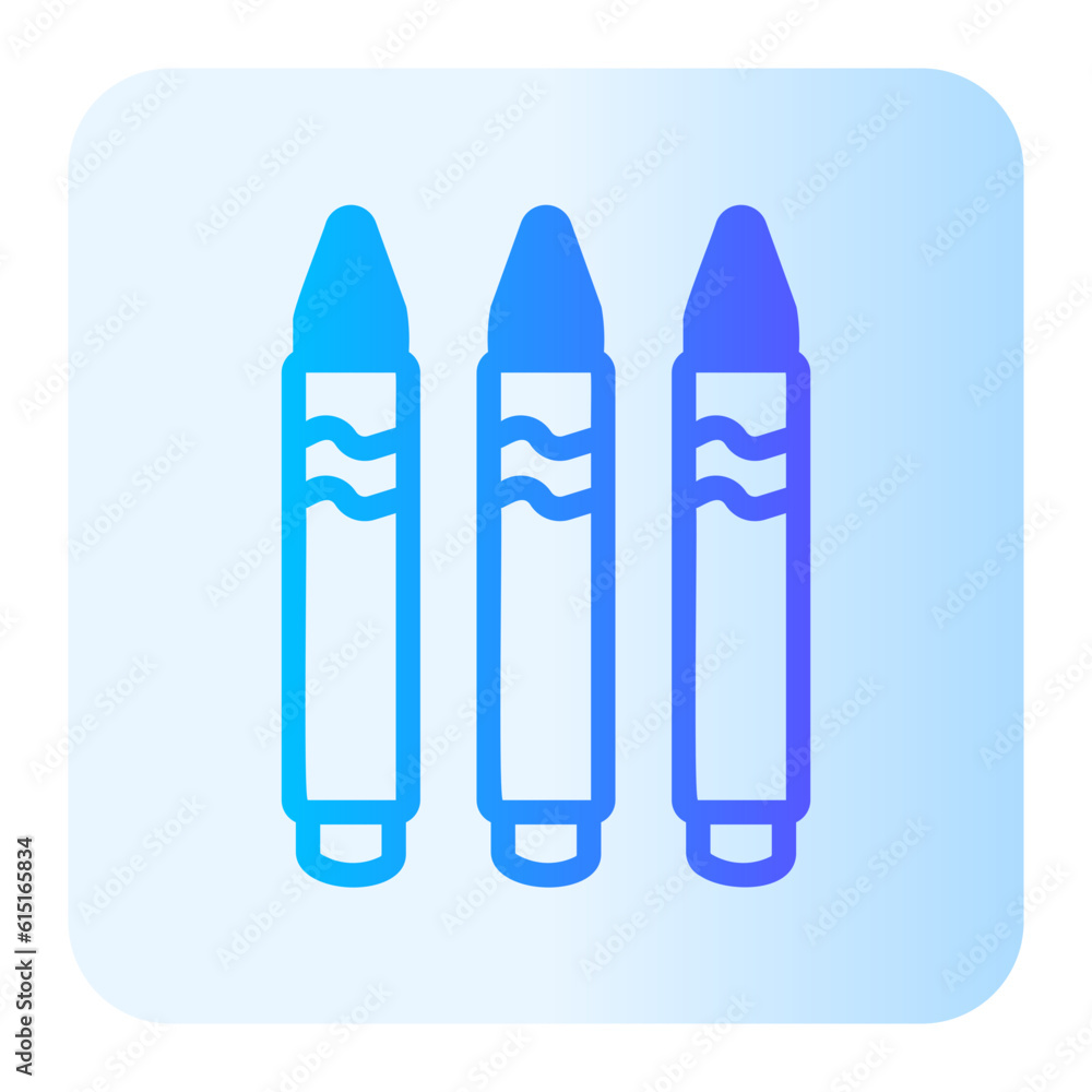 crayon gradient icon crayon gradient icon