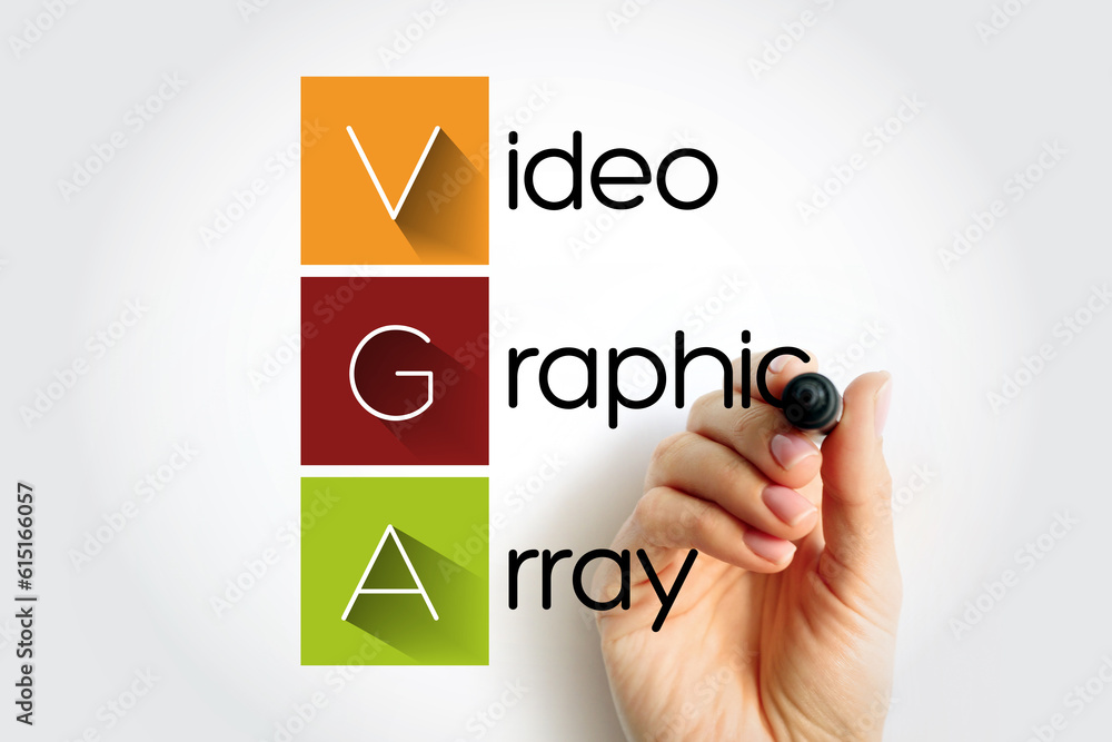 Stockfoto VGA Video Graphic Array video display controller and