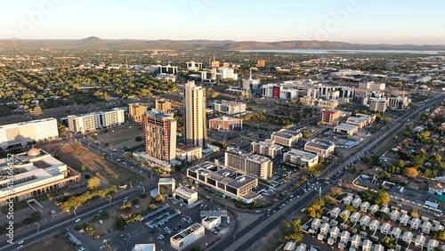 Central Business District, CBD, in Gaborone, Botswana, Africa
