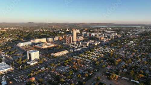 Central Business District, CBD, in Gaborone, Botswana, Africa
