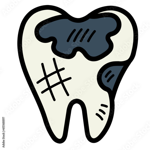 decayed filled outline icon style