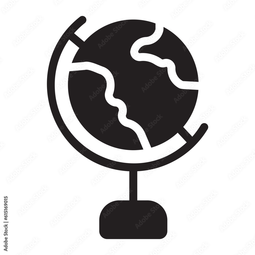globe glyph icon globe glyph icon