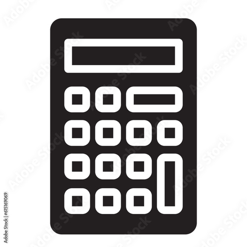 calculator glyph icon