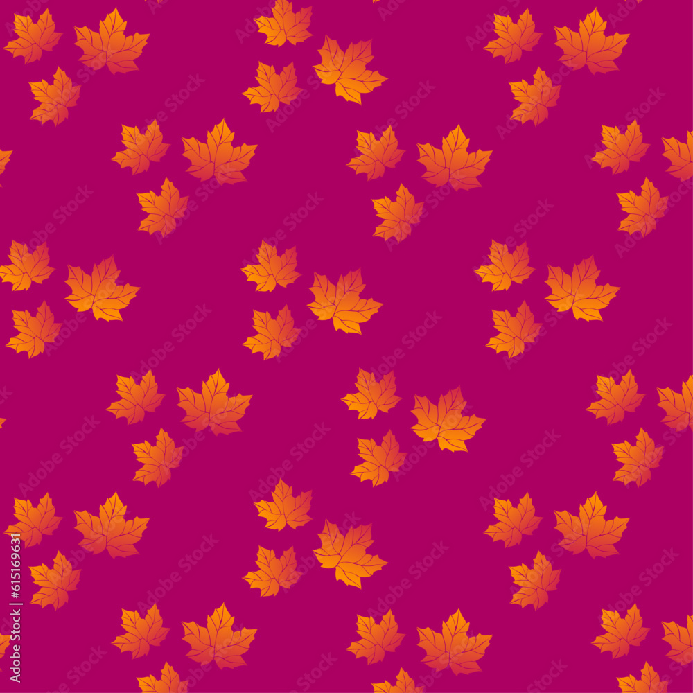 pattern with painted bright leaves pattern with painted bright leaves
