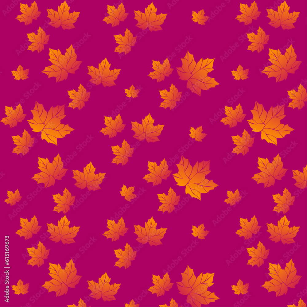 pattern with autumn leaves pattern with autumn leaves