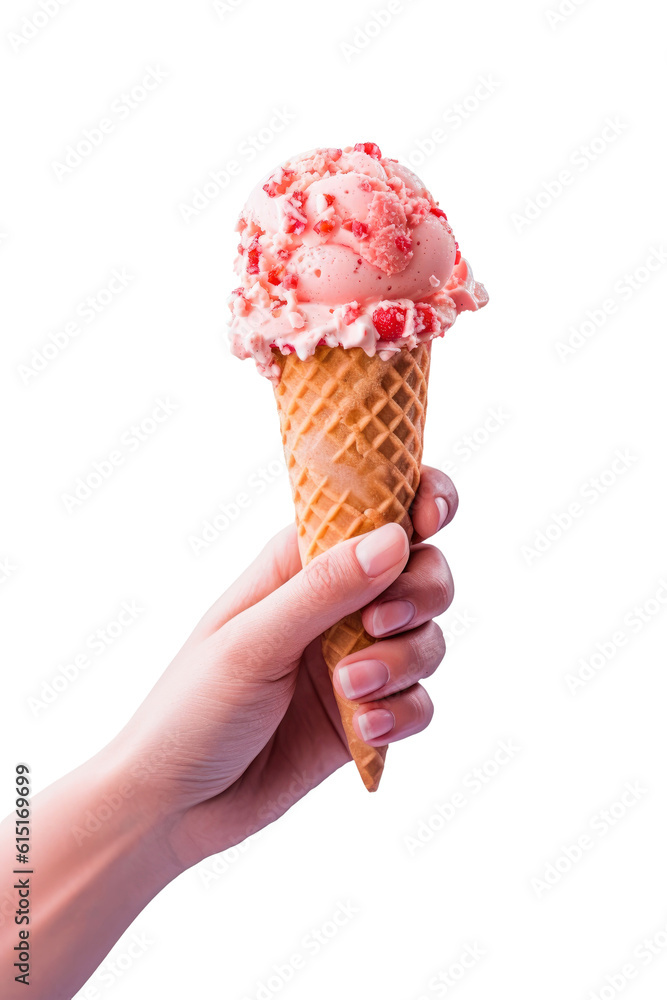 hand holding an ice cream png