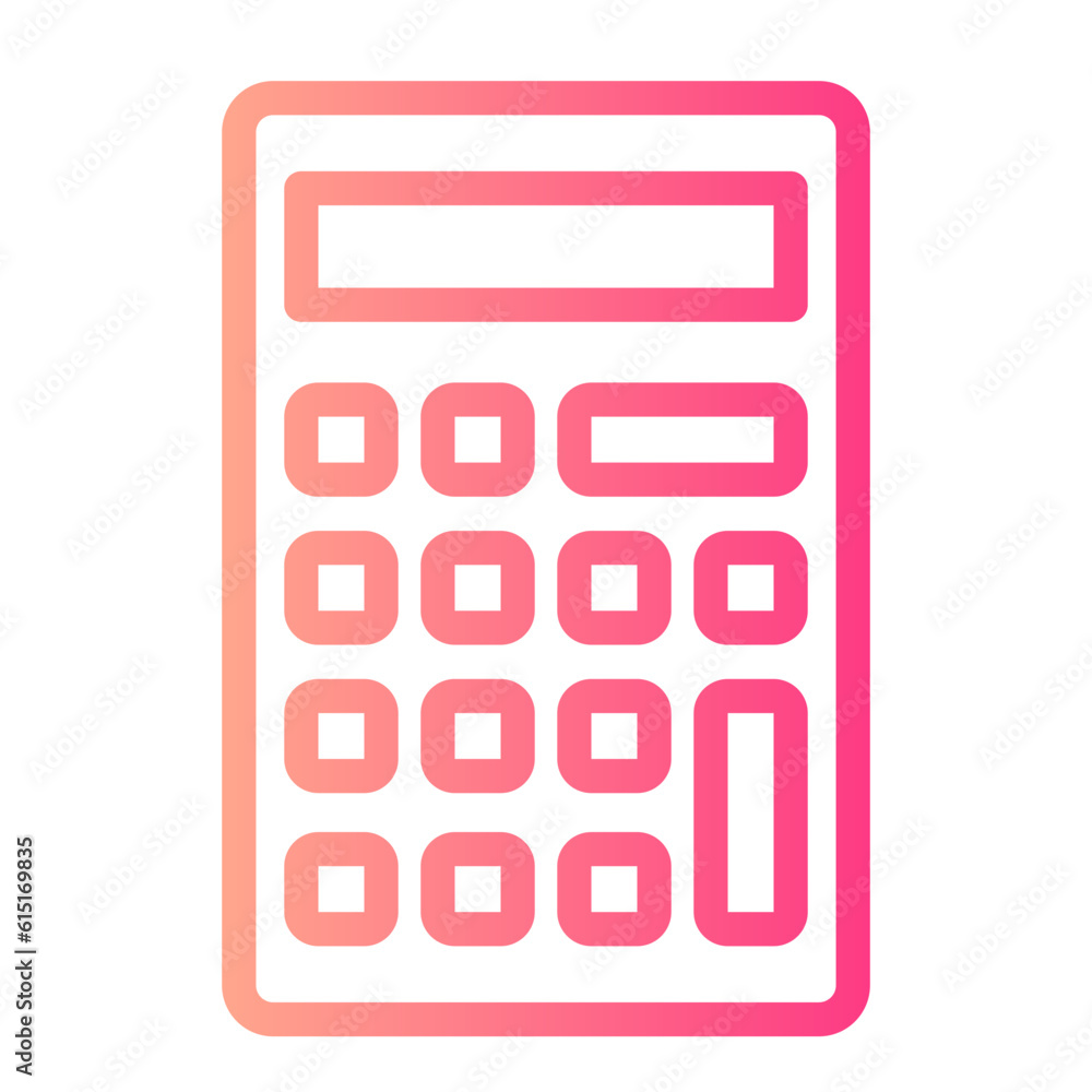 calculator gradient icon calculator gradient icon