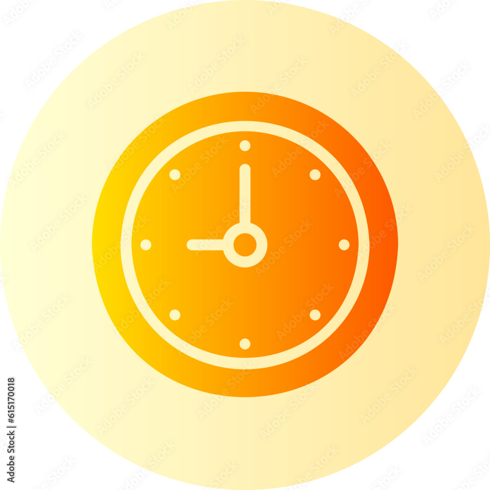 clock gradient icon clock gradient icon