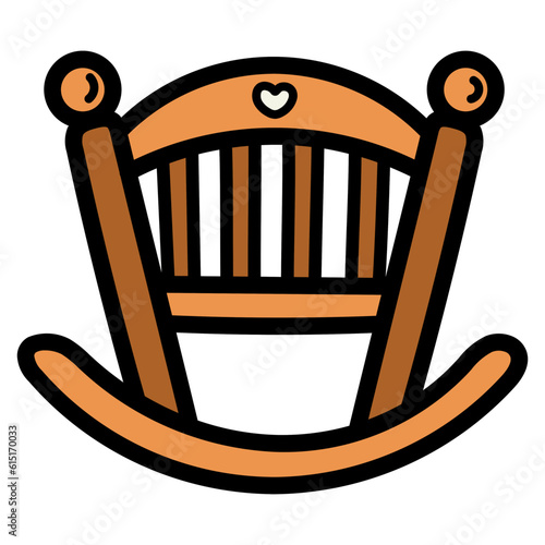 cradle filled outline icon style