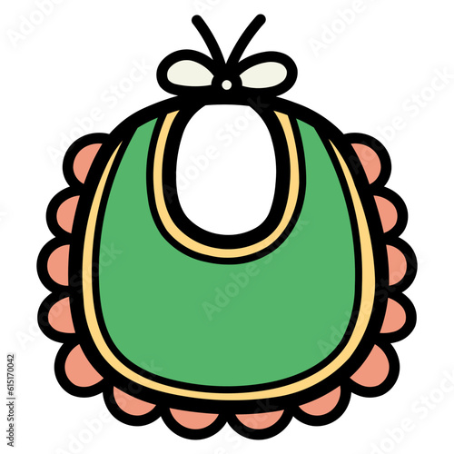 bib filled outline icon style