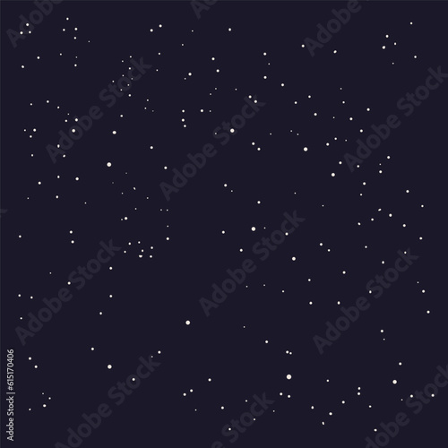 Starry night sky  stars background  backdrop  texture. Hand drawn flat style vector illustration. Cosmic design element. Space  cosmos  galaxy  astronomy  astrology  universe wallpaper