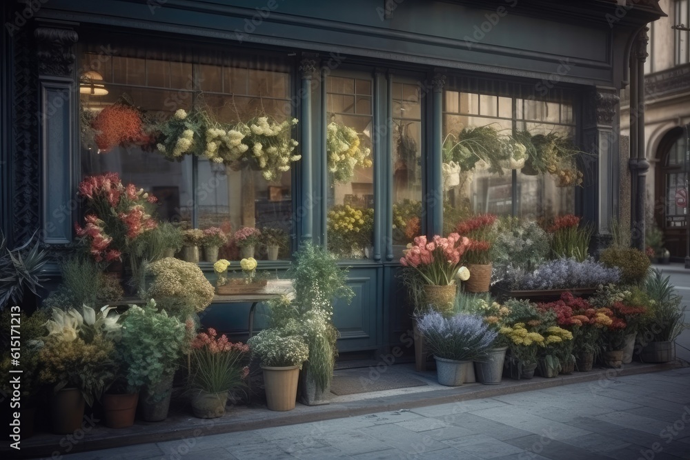 Flowers at a florist and flower shop Flowers at a florist and flower shop