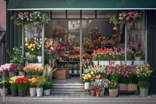 Flowers at a florist and flower shop © Tixel