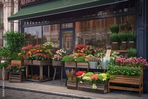 Flowers at a florist and flower shop