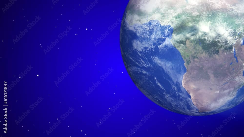 Realistic earth planet always rotating Realistic earth planet always rotating