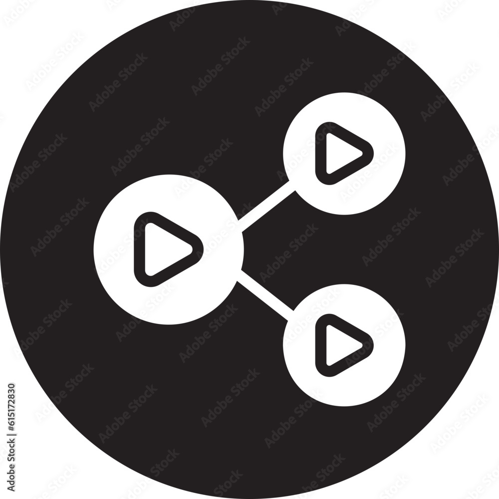 share video glyph icon