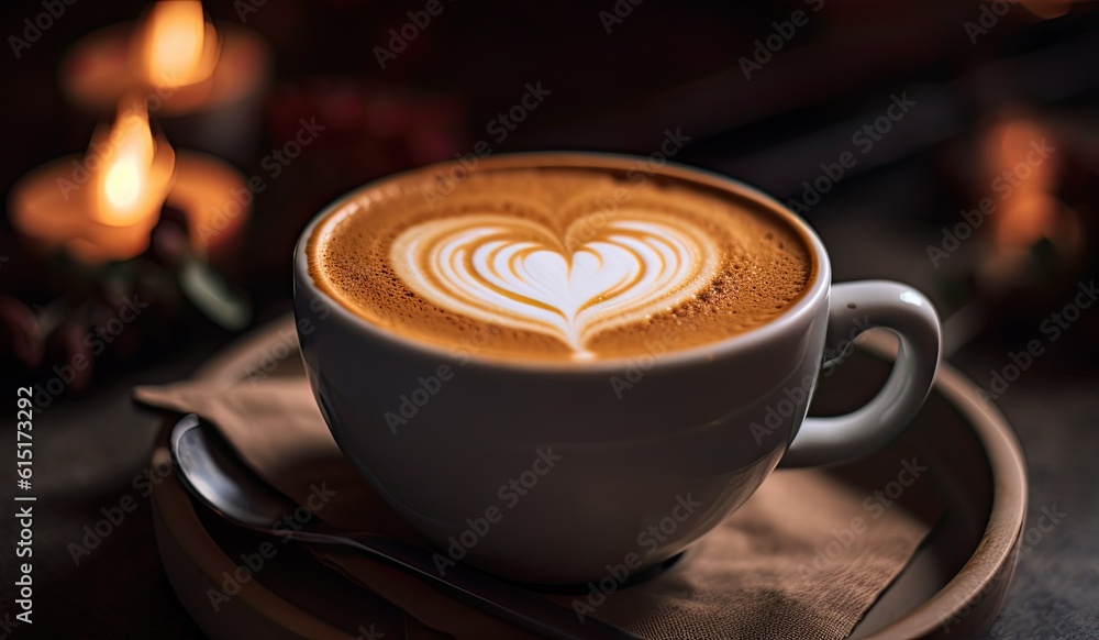 Enigmatic Essence of Latte Art Amidst Romantic Mist | AI Generated Enigmatic Essence of Latte Art Amidst Romantic Mist | AI Generated