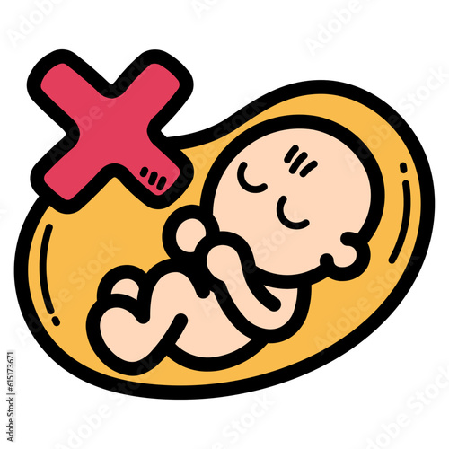 contraception filled outline icon style