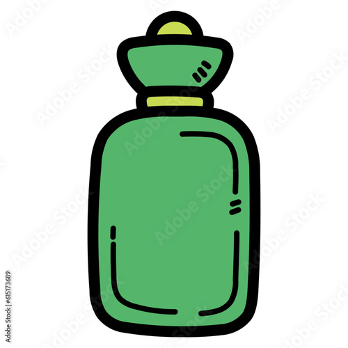 hot water bag filled outline icon style