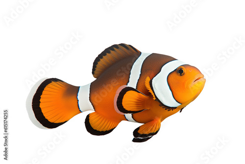 Celestial Clownfish fish. Transparent background. generative AI