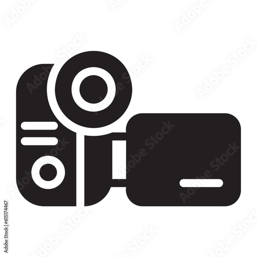 camcorder glyph icon photo