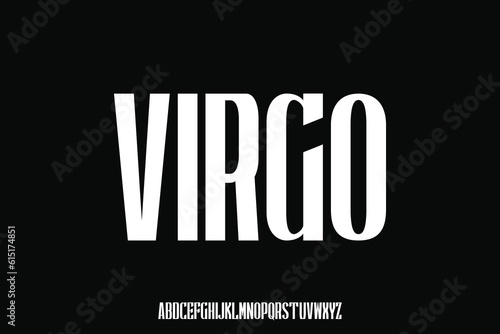 Condensed display font vector design suitable for headline, logo, logotype poster, and many more