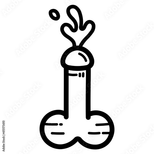 semen line icon style