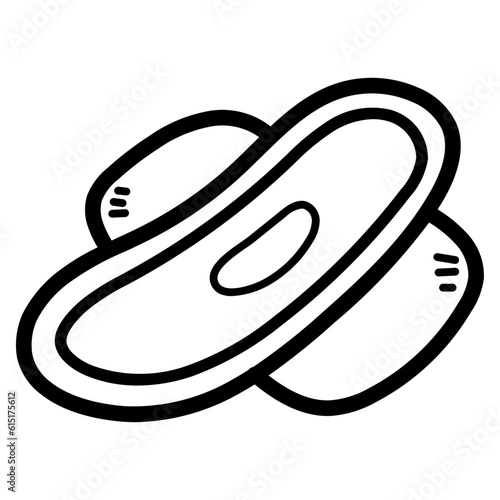 sanitary pad line icon style