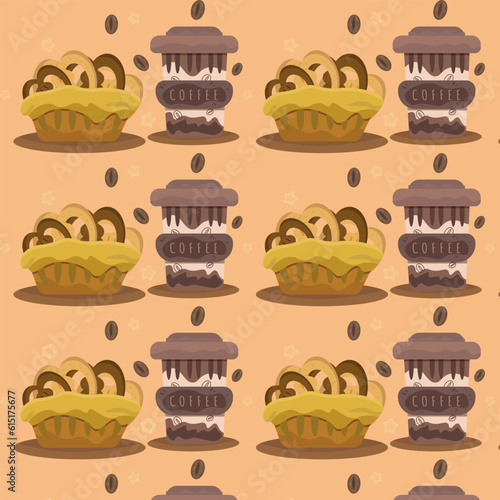 Coffee and sweets pattern