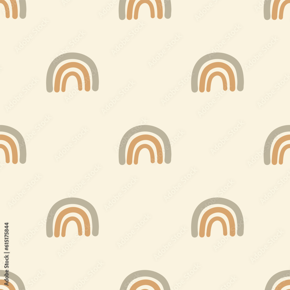 Cute boho rainbow seamless pattern. Creative childish print for fabric, wrapping, textile, wallpaper, apparel. Vector digital paper. Cute boho rainbow seamless pattern. Creative childish print for fabric, wrapping, textile, wallpaper, apparel. Vector digital paper.