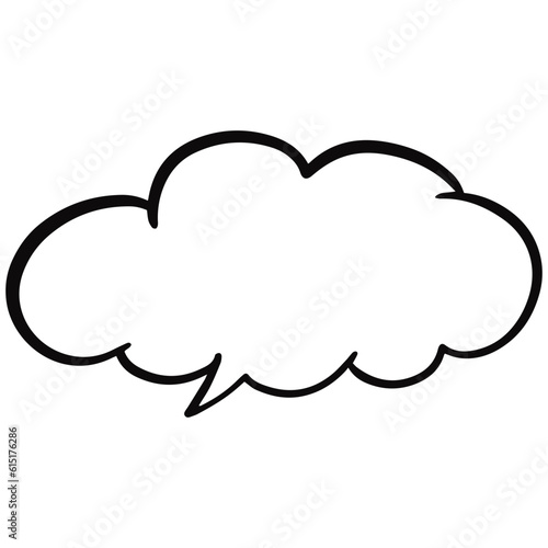 A black and white vector illustration of a cloud, depicting its fluffy and ethereal appearance with simple yet captivating lines, perfect for adding a touch of whimsy to any design project.