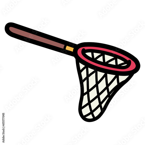 fishing net filled outline icon style