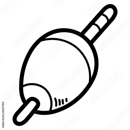 fishing float line icon style