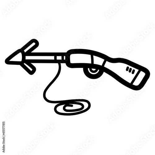 harpoon line icon style