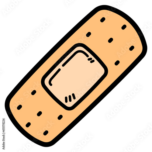 plaster filled outline icon style