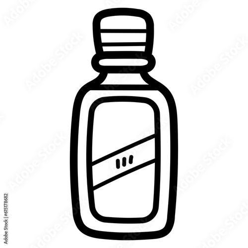 cough syrup line icon style