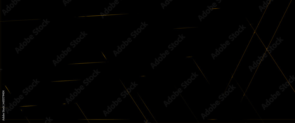 Abstract modern black background paper cut style with black and gold line Luxury concept, abstract luxury gold geometric random chaotic lines with many squares and triangles shape on black background. Abstract modern black background paper cut style with black and gold line Luxury concept, abstract luxury gold geometric random chaotic lines with many squares and triangles shape on black background.