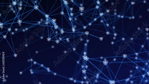 Cybersecurity links in line and point plexus networking, Plexus cybersecurity background