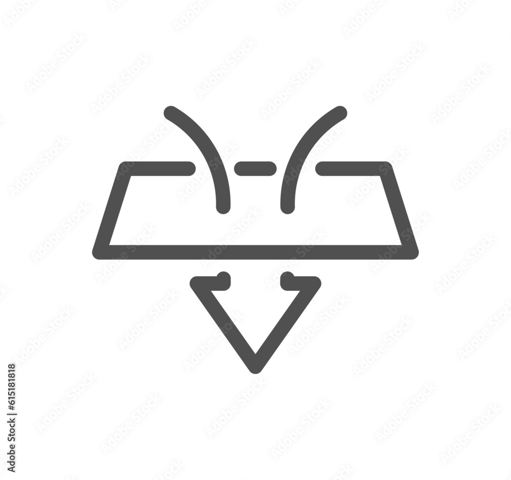 Waterproof related icon outline and linear vector. Waterproof related icon outline and linear vector.