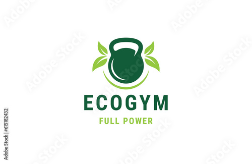Nature fitness logo icon design template flat vector