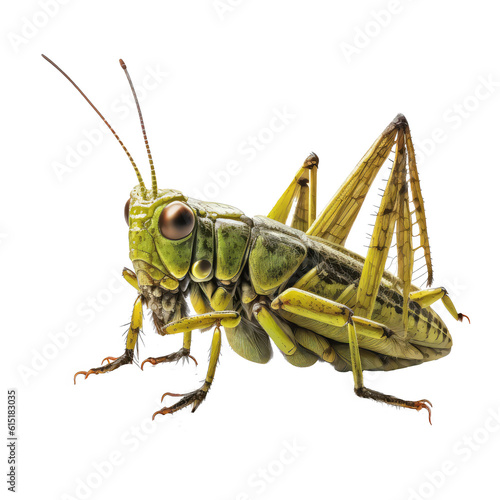 Fotografering grasshopper isolated on white
