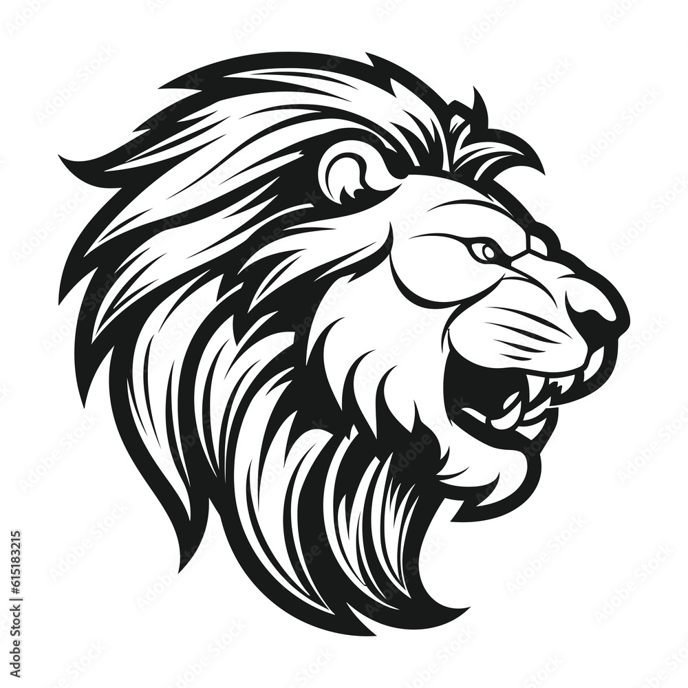 Angry Lion Head Roaring lion Logo emblem Angry lion Logo vector illustration. Wild Lion Head Logo Design Sports Mascot. Angry Lion Head Roaring lion Logo emblem Angry lion Logo vector illustration. Wild Lion Head Logo Design Sports Mascot.