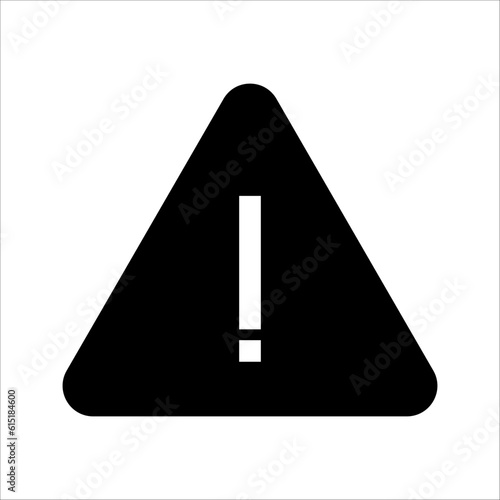 Hazard warning icon, Hazard warning, Vector icon, risk alert, Information alert, Exclamation icon, warning, Alarm alert, Error message, Important message, Notification icon, Notification alert, on whi