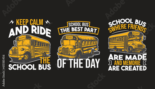 School bus driver t shirt design